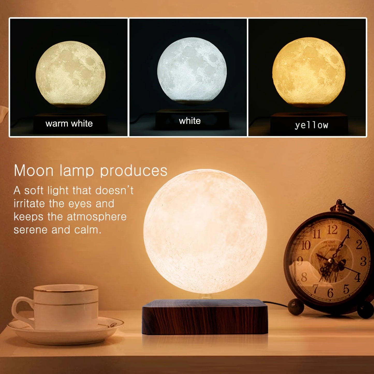 Moon Magnetic Floating Night Light